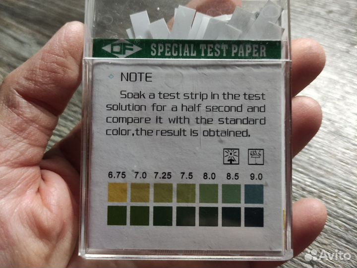 Тест полоски для воды