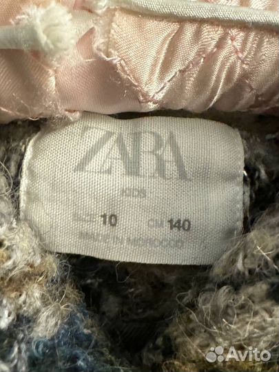 Пальто для девочки zara 140