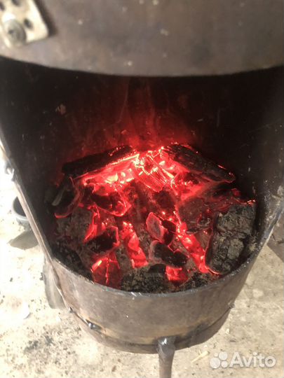 Печка буржуйка из баллона 50л