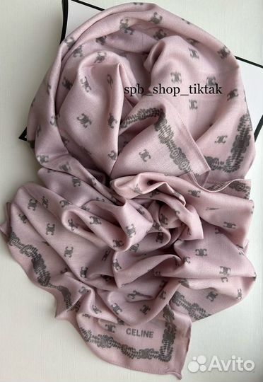 Платок Celine пудра