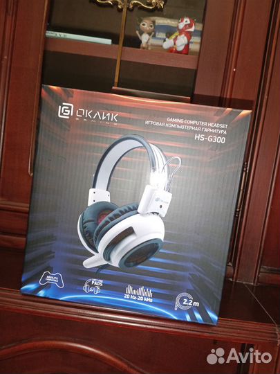 Оклик HS-G300 Игровые наушники с микрофоном