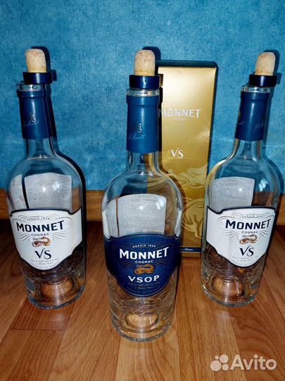 Бутылка из-под коньяка Monnet XO