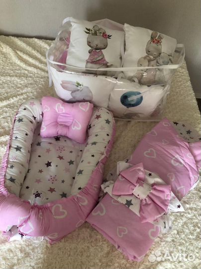 Детский набор бортиков в кроватку