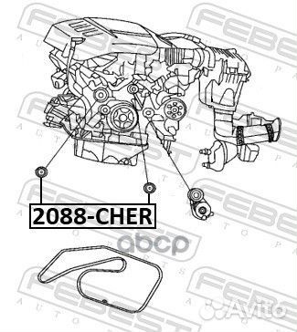 Ролик обводной MB W220/C215 6.0 M137 98 2088cher