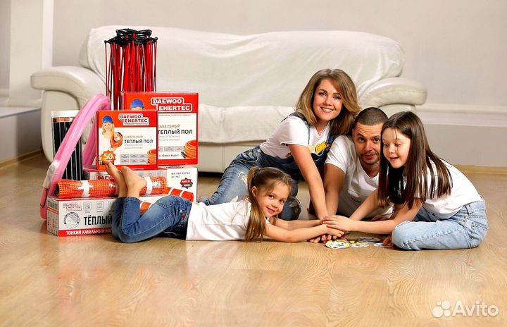 Кабельный мат для теплого пола daewoo enertec