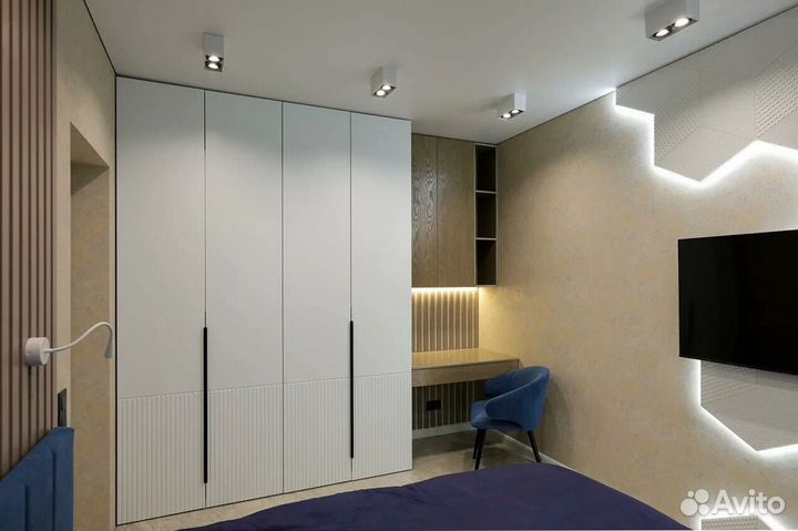 Современный распашной шкаф