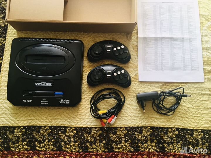 Sega Retro Genesis 300 игр 2 беспроводных геймпада