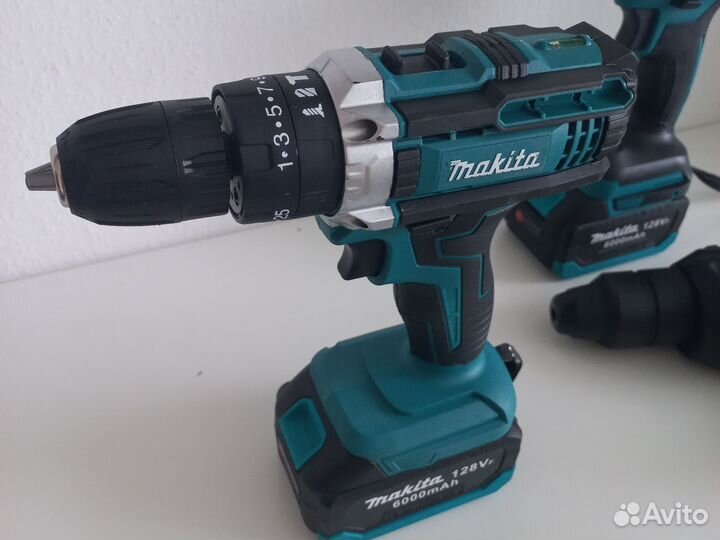 Набор аккумуляторного инструмента makita 4в1