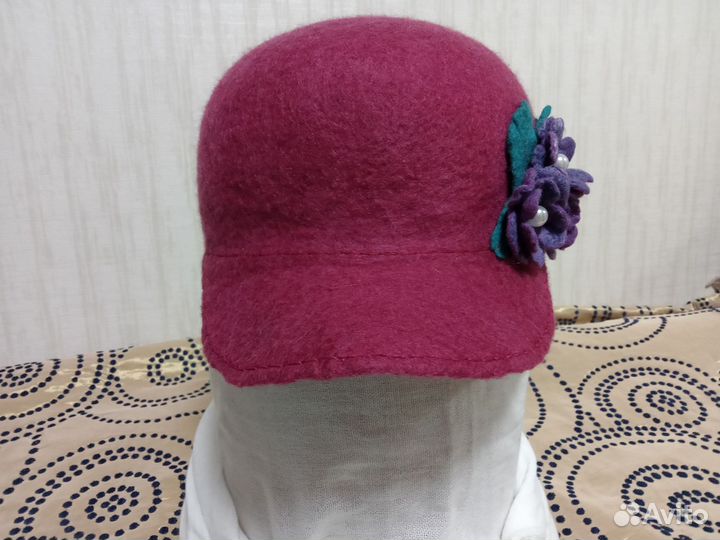 Бейсболка женская валяная 55 размера