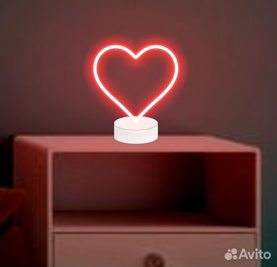 Неоновый светильник-ночник. premium