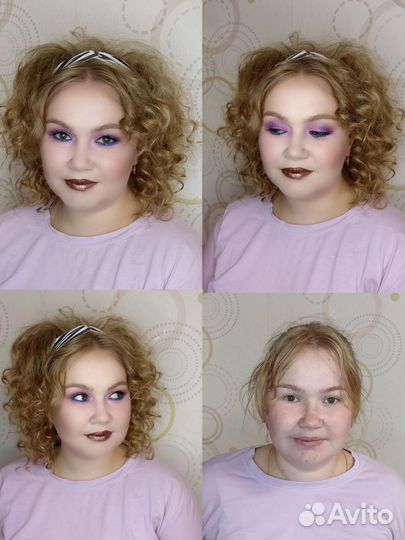 Макияж и локоны