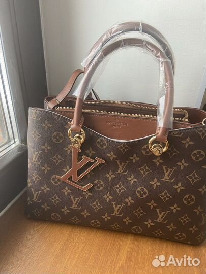 Сумка натуральная кожа канва Louis Vuitton