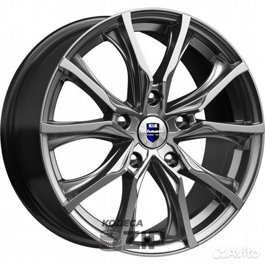 K&K Твист 7.5x17 5*114.3 ET45 DIA66.1 Дарк платин