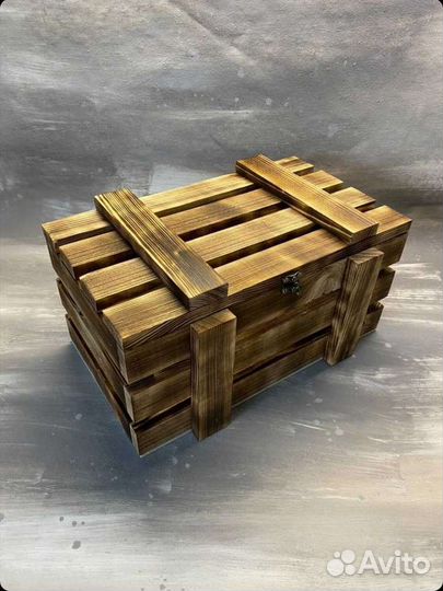 Ящик деревянный подарочный