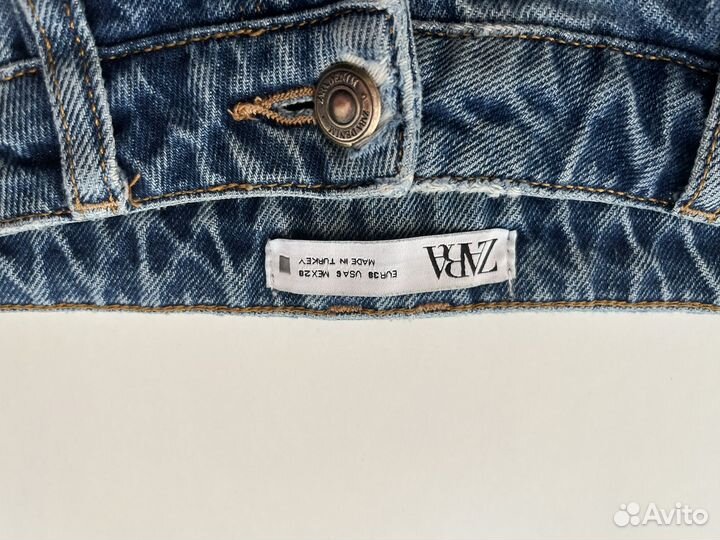 Джинсы zara 38 прямые