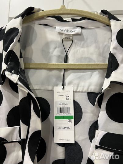 Женская блузка в горошек Calvin Klein