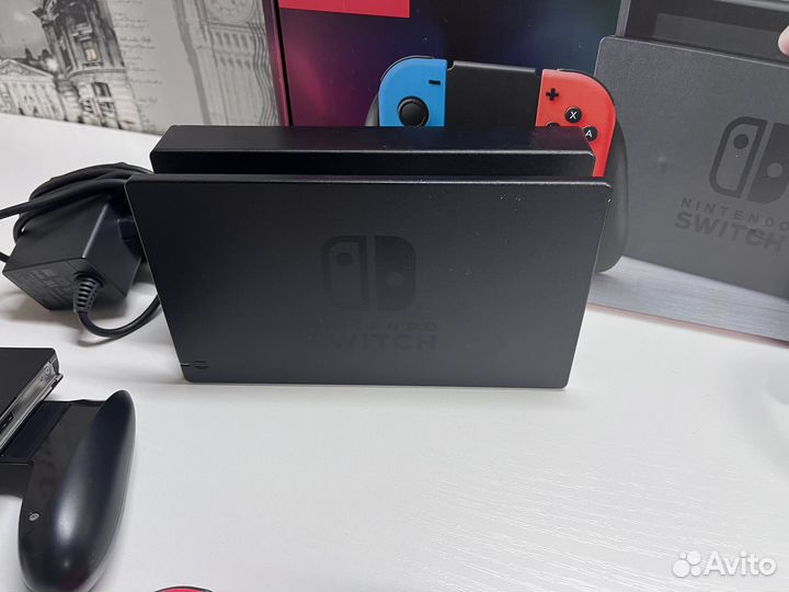 Nintendo Switch прошитая + 128 гб + комплект