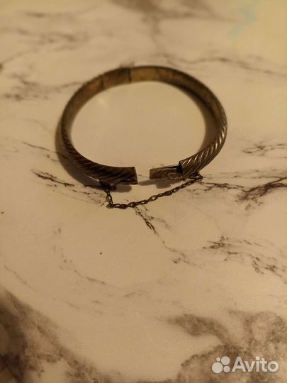 Серебряный браслет старинный