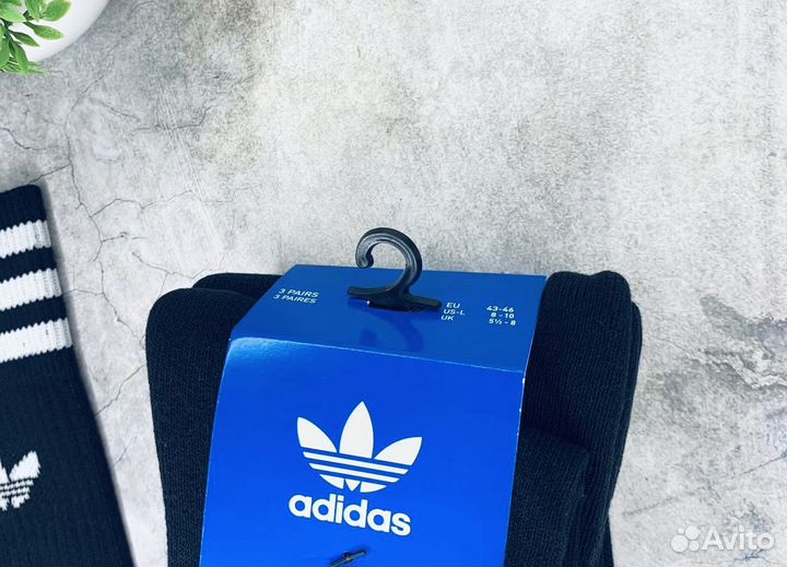 Носки Adidas чёрные оригинал