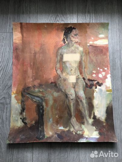 Картина Обнаженная девушка ню масло