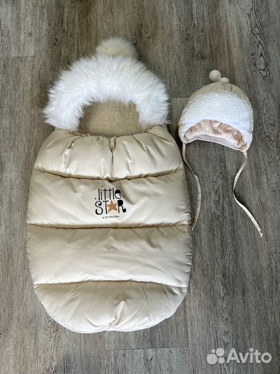 Зимний конверт/кокон на выписку