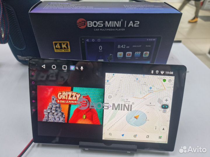 Магнитола Android Bos Mini A2, 4/64, Qled, 9