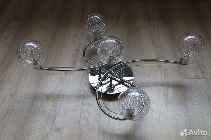 Люстра Colours Paralia 5 х G9 х 30 Вт хром