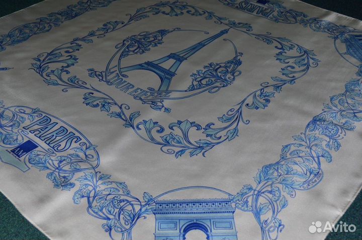 Шелковый платок Париж Города мира шелк 2006 год