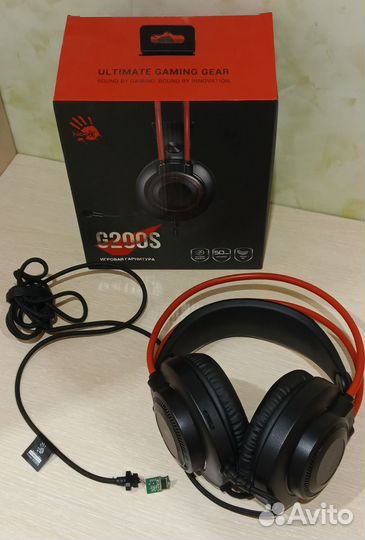 Наушники A4Tech Bloody G200S, USB с микрофоном