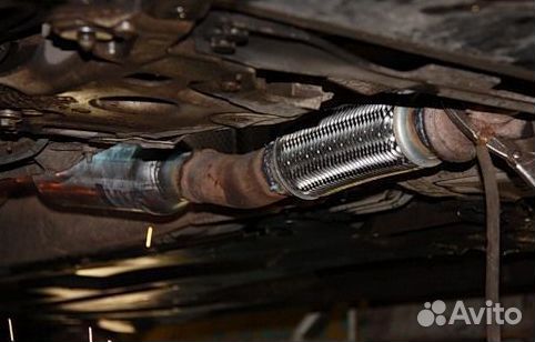 Ремонт гофры глушителя Альфа Ромео