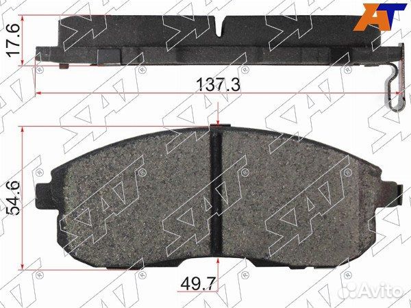 Колодки тормозные Передние nissan bluebird