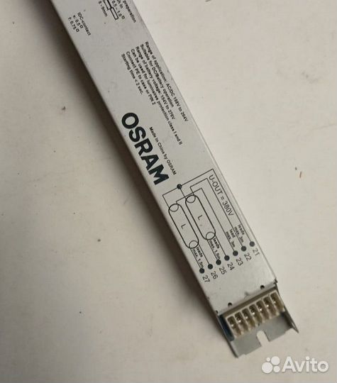 Эпра Osram QTP8 2 x 18 для люминесцентных ламп T8 423x30x29