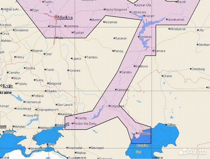 Карта для эхолота C-MAP RS-050 ввп Запад