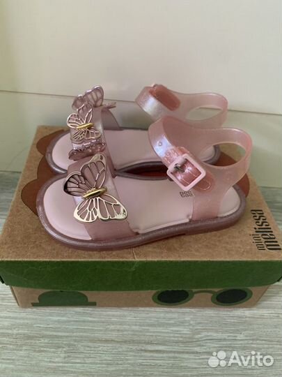 Босоножки mini melissa 13,5 с ароматизатором новые