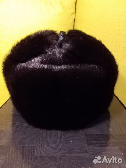 Шапка ушанка норковая мужская