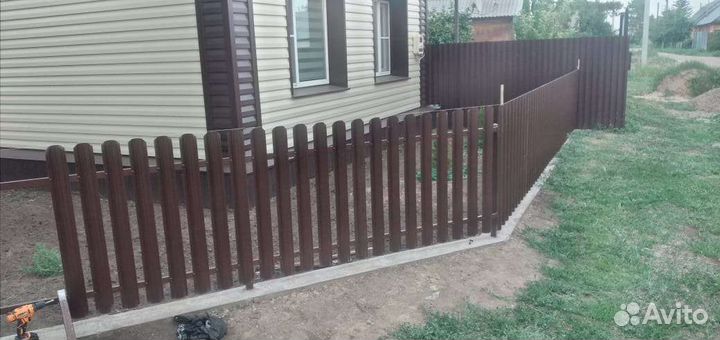 Монтаж заборов и ворот