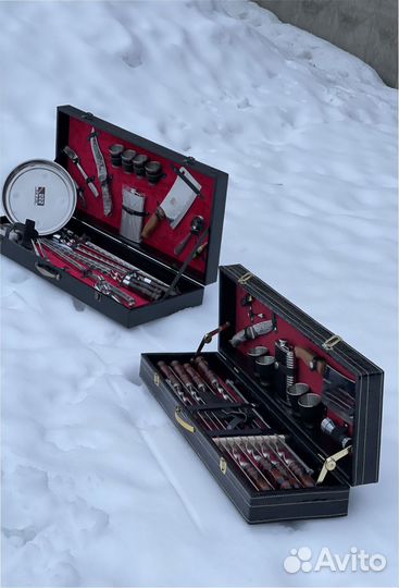 Подарочный набор шампуров в кейсах