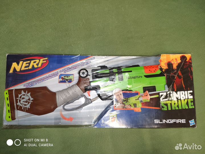 Hasbro Nerf A6563 Нерф Бластер Зомби Стр Слингфайр