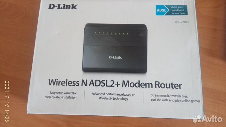 Модем-роутер D-Link 2740U (adsl WI-FI)