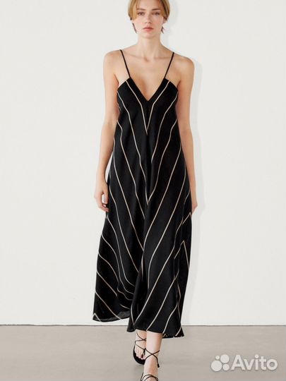 Massimo dutti льняное платье