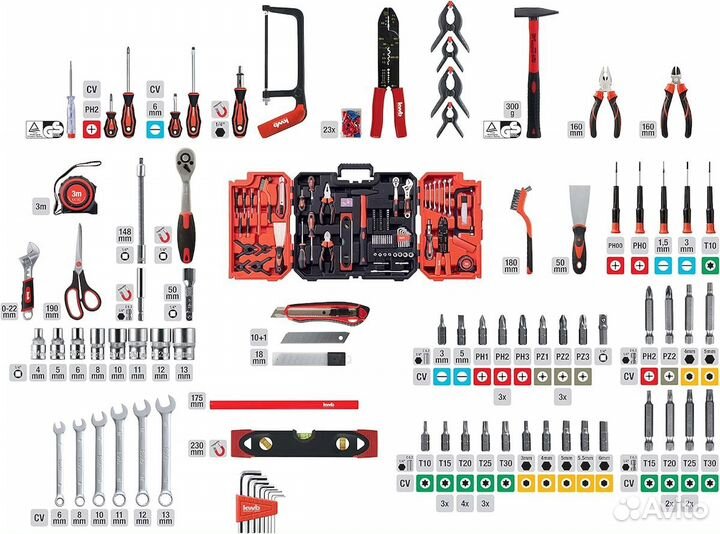 Набор ручного инструмента KWB - 125 предметов