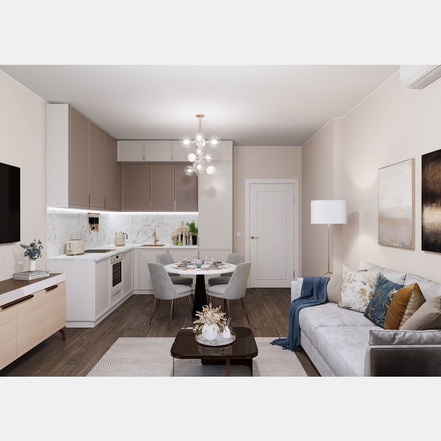 2-к. квартира, 64,1 м², 15/20 эт.