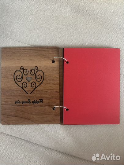Деревянный альбом для скапбукинга
