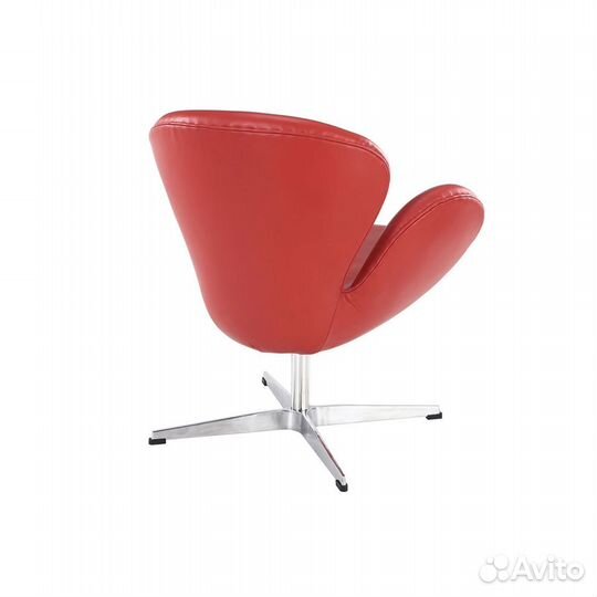 Кресло Arne Jacobsen Style Swan Chair красная/черн