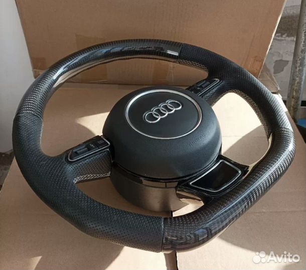 Карбоновый руль audi a4, a5, a6, a7, q3, q5