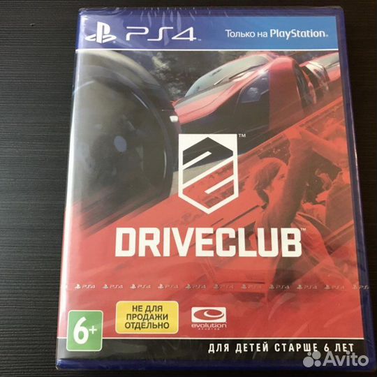 Driveclub новый запечатанный ps4 ps5