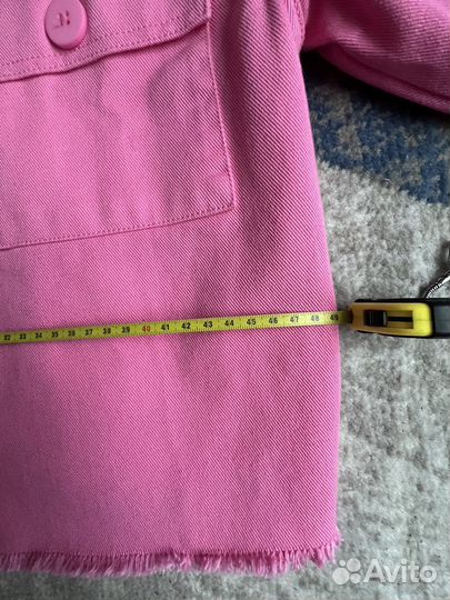 Рубашка джинсовая розовая