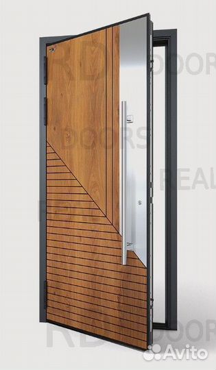 Дверь входная металлическая со стеклом
