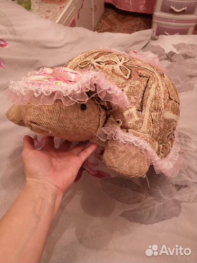 Черепашка подушка декоративная красивая