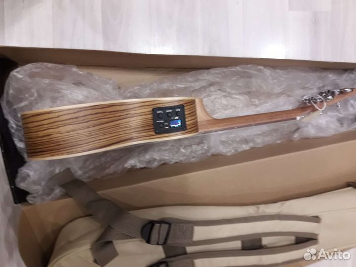 Укулеле концерт Flight DUC525EQ SP/ZEB массив